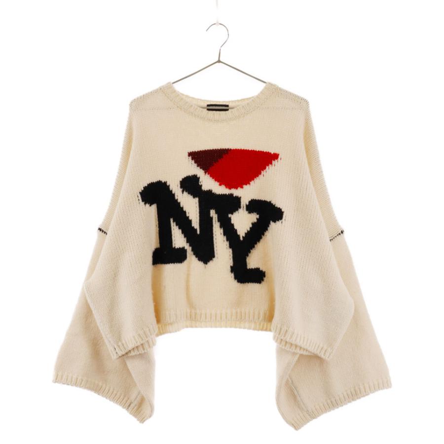 raf simos ラフシモンズ　nyニット RAF SIMONS（ラフ シモンズ） 17AW オーバーサイズ NYエンブロイダリー