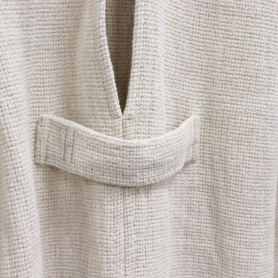 HED MAYNER ヘドメイナ 20AW バックスリット リネン ロング長袖シャツ  