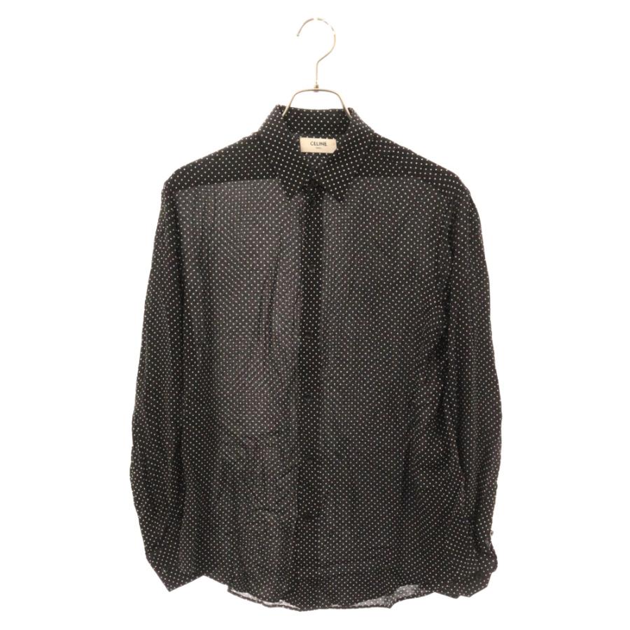 CELINE セリーヌ CLASSIC SHIRT IN DOT PRINTED VISCOSE ドット CELINE セリーヌ CLASSIC SHIRT IN DOT PRINTED VISCOSE ドット