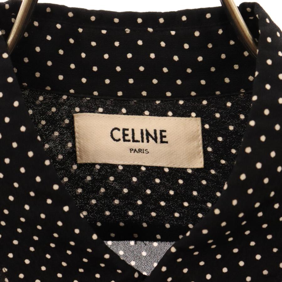 CELINE セリーヌ CLASSIC SHIRT IN DOT PRINTED VISCOSE ドット CELINE セリーヌ CLASSIC SHIRT IN DOT PRINTED VISCOSE ドット