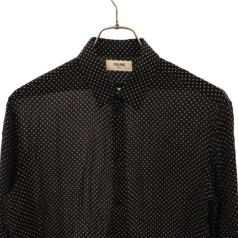 CELINE セリーヌ CLASSIC SHIRT IN DOT PRINTED VISCOSE ドット CELINE セリーヌ CLASSIC SHIRT IN DOT PRINTED VISCOSE ドット