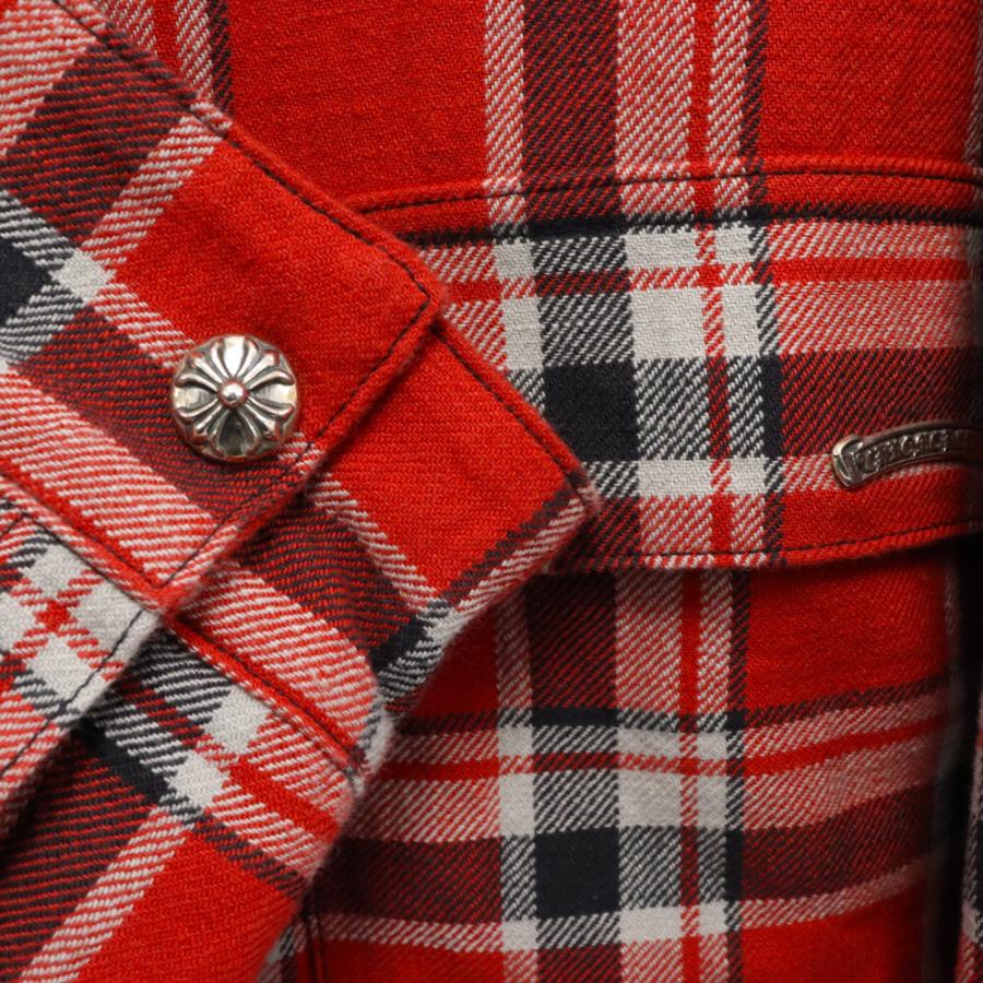 クロムハーツ　ORKN JNKYD PLD チェック柄 キルティング シャツ　L クロムハーツ ORKN JNKYD PLD チェック柄 キルティング シャツ L