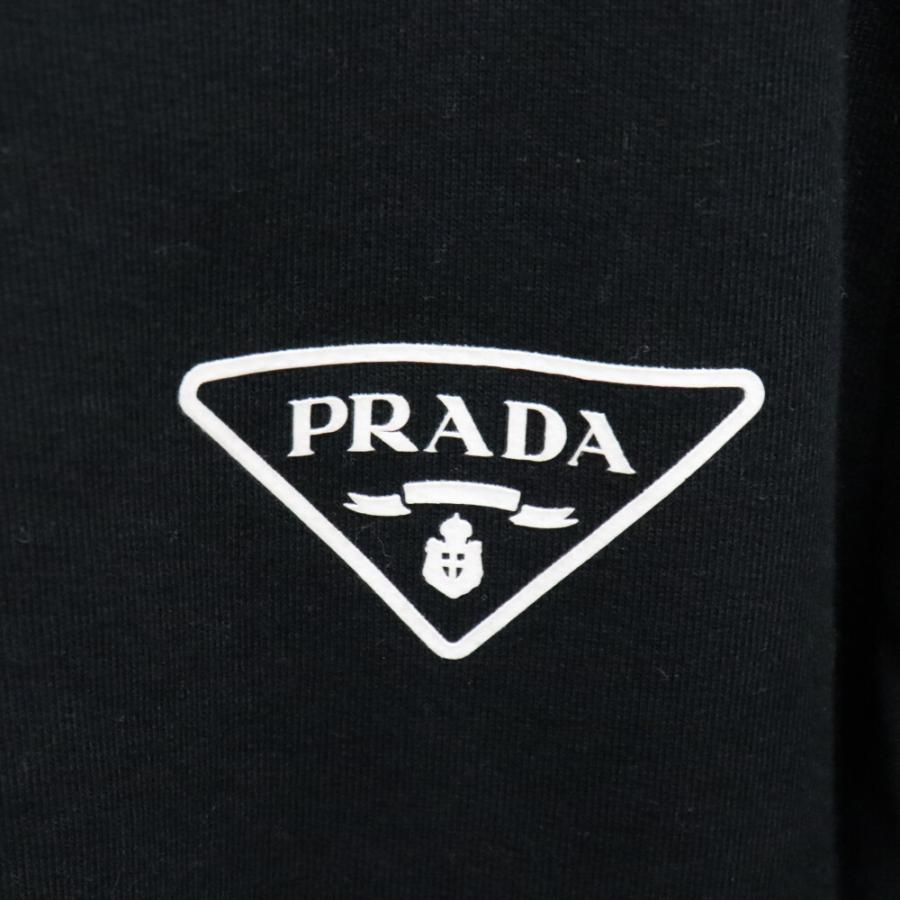 PRADA プラダ ナイロン切替ロゴプリントプルオーバーパーカー 
