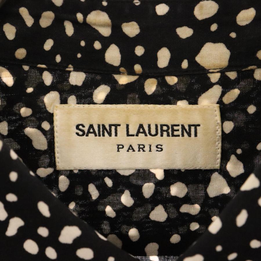 SAINT LAURENT PARIS サンローランパリ 20SS レオパード半袖シャツ 総