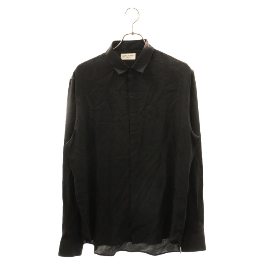 SAINT LAURENT PARIS サンローランパリ 19SS シルクドットシャツ 総柄
