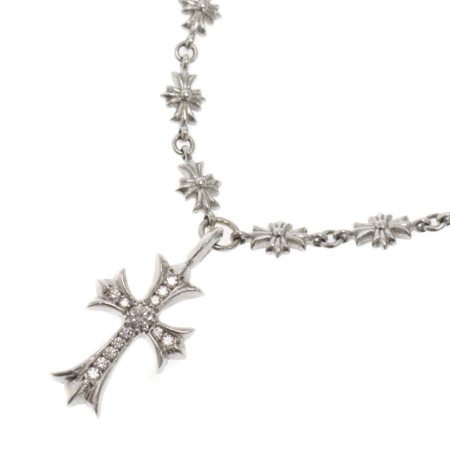 CHROME HEARTS（クロムハーツ） K18WG ファットクロス P/D W タイニーE