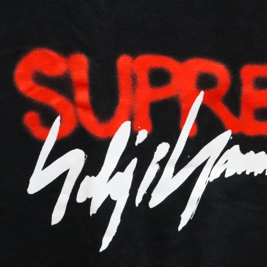 SUPREME シュプリーム 20AW x Yohji Yamamoto Logo Tee ヨウジヤマモト ロゴ クルーネック 半袖 Tシャツ カットソー ブラック｜shopbring｜06