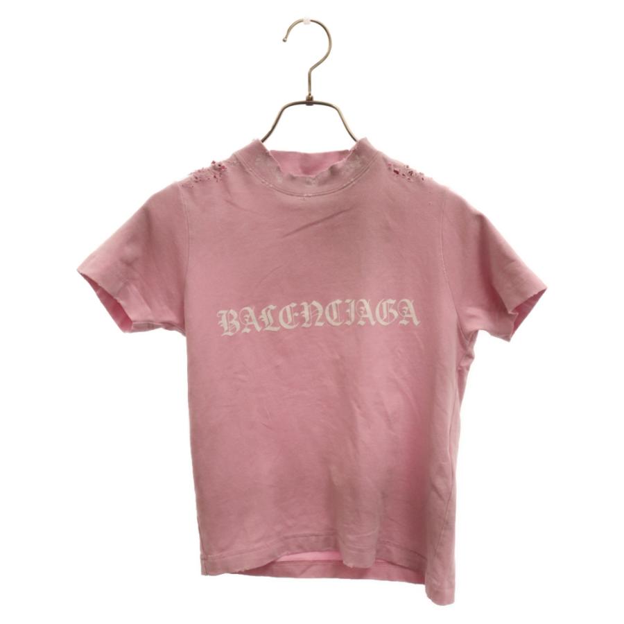BALENCIAGA バレンシアガ 24SS Shrunk Tee シュランク ダメージ BALENCIAGA バレンシアガ 24SS Shrunk Tee シュランク ダメージ