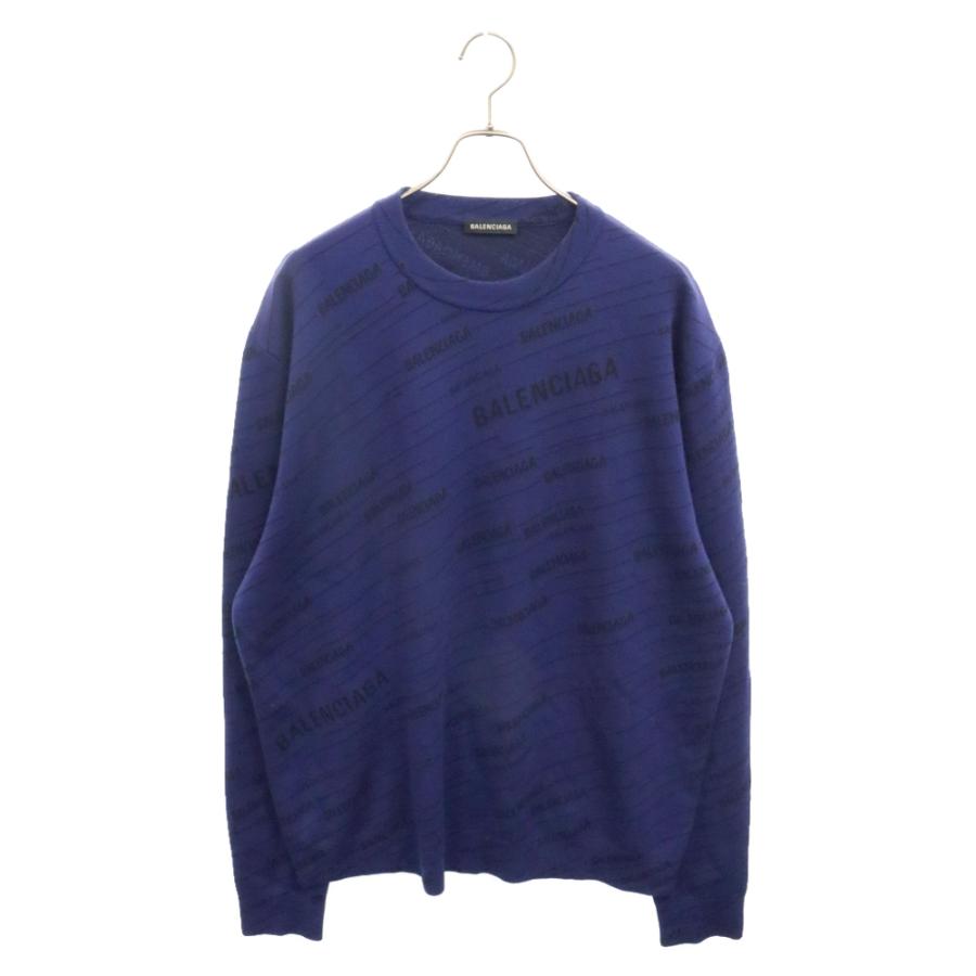 BALENCIAGA（バレンシアガ） ロゴジャガード オールオーバークルー