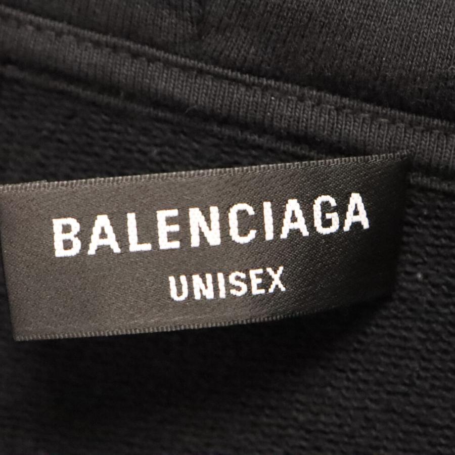 BALENCIAGA バレンシアガ 22SS ヴィンテージ加工 オーバー サイズ プルオーバーパーカー 570811 TLVJ3 ブラック｜shopbring｜06