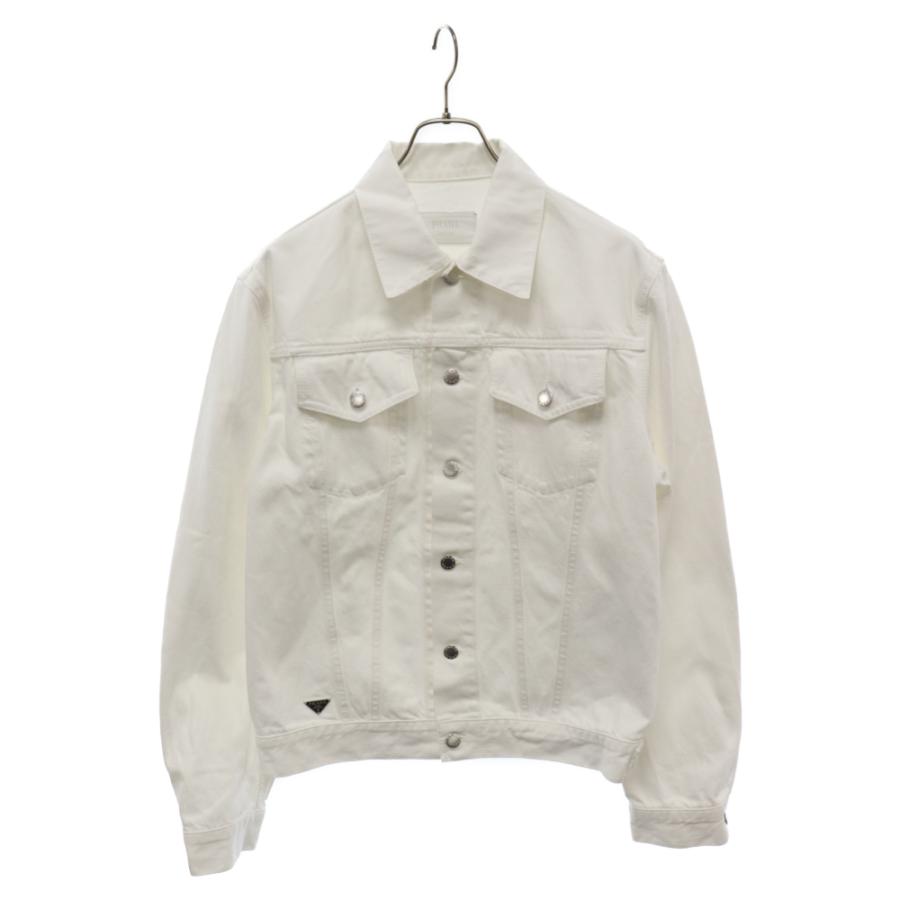 PRADA プラダ 23SS 三角プレート装飾 デニムジャケット GEB227 PRADA プラダ 23SS 三角プレート装飾 デニムジャケット GEB227