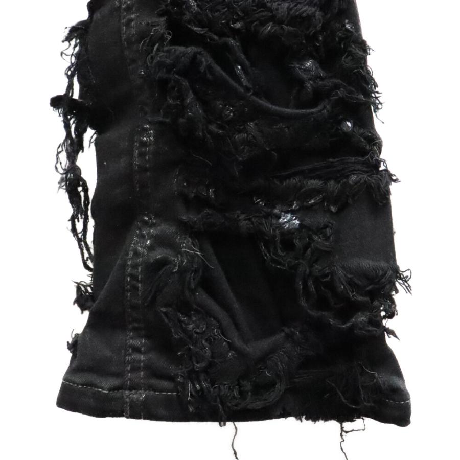 DRKSHDW ダークシャドウ デストロイ加工 ブラックデニム 29 DRKSHDW（ダークシャドウ） 22AW DETROIT CUT コーティングデストロイ
