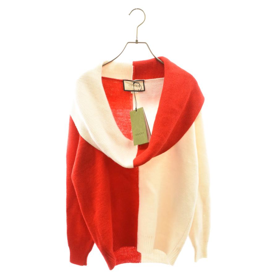 GUCCI グッチ Two-Tone Wool Sweater 727145 XKCZA ベルト付き GUCCI グッチ Two-Tone Wool Sweater 727145 XKCZA ベルト付き