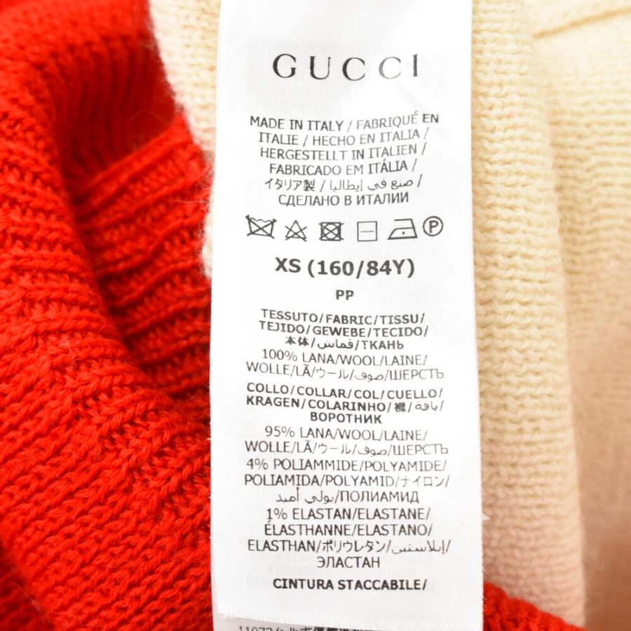 GUCCI グッチ Two-Tone Wool Sweater 727145 XKCZA ベルト付き GUCCI グッチ Two-Tone Wool Sweater 727145 XKCZA ベルト付き
