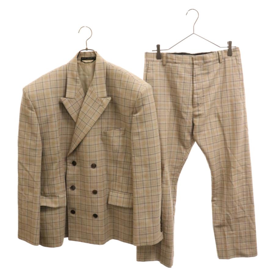 バレンシアガ 17SS チェック柄セットアップ ジャケット スラックス 