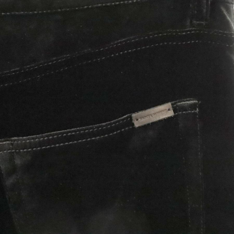 サンローラン　パンツ　ベロア サンローランパリ SAINT LAURENT PARIS Burgundy Velvet Pants