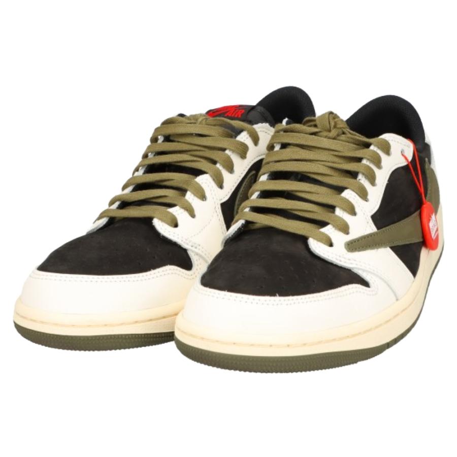 NIKE（ナイキ） ×トラヴィススコット ウィメンズ エアジョーダン1 ローカットスニーカー オリーブ US10.5/27.5cm ...