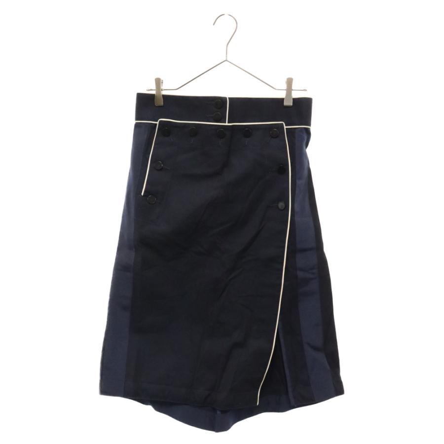 sacai スカート レースアップ 