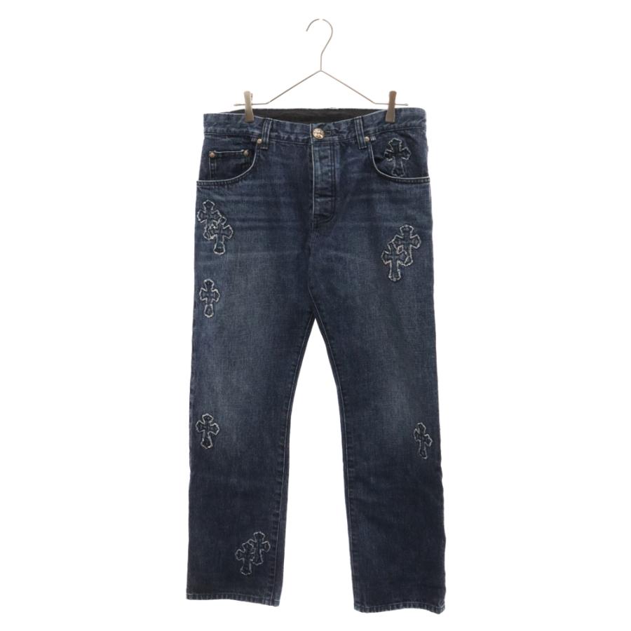Chrom heartsデニム CHROME HEARTS クロムハーツ JEAN STRTLG FBRC クロスパッチ