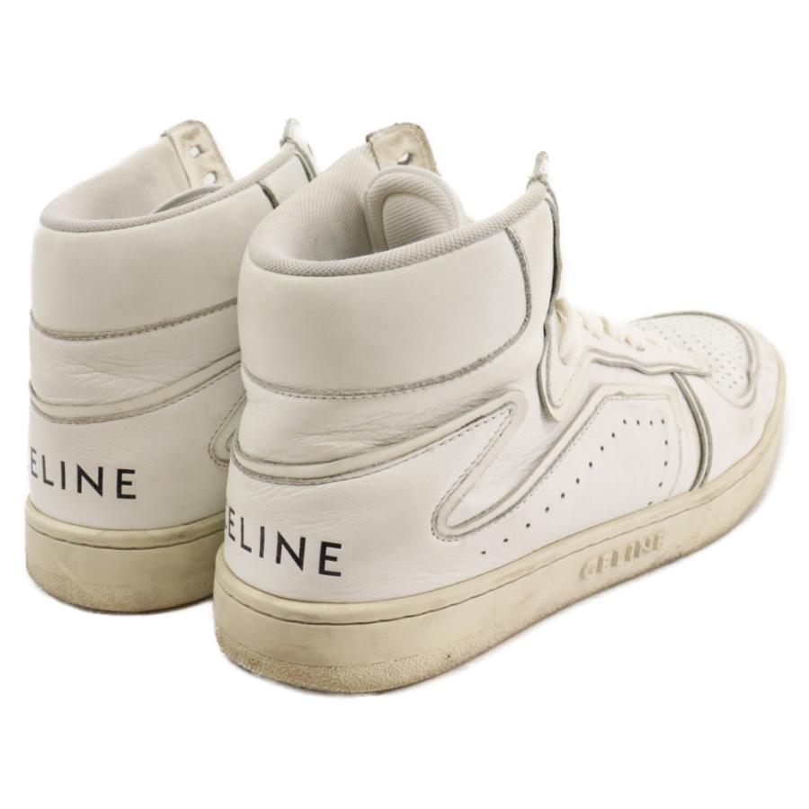 CELINE（セリーヌ） LEATHER SNEAKERS レザーハイカットスニーカー