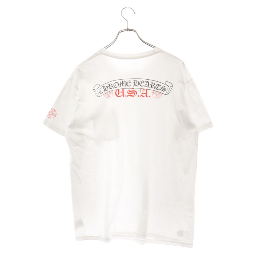 CHROME HEARTS（クロムハーツ） Red USA Scroll Label Logo Tee レッド 