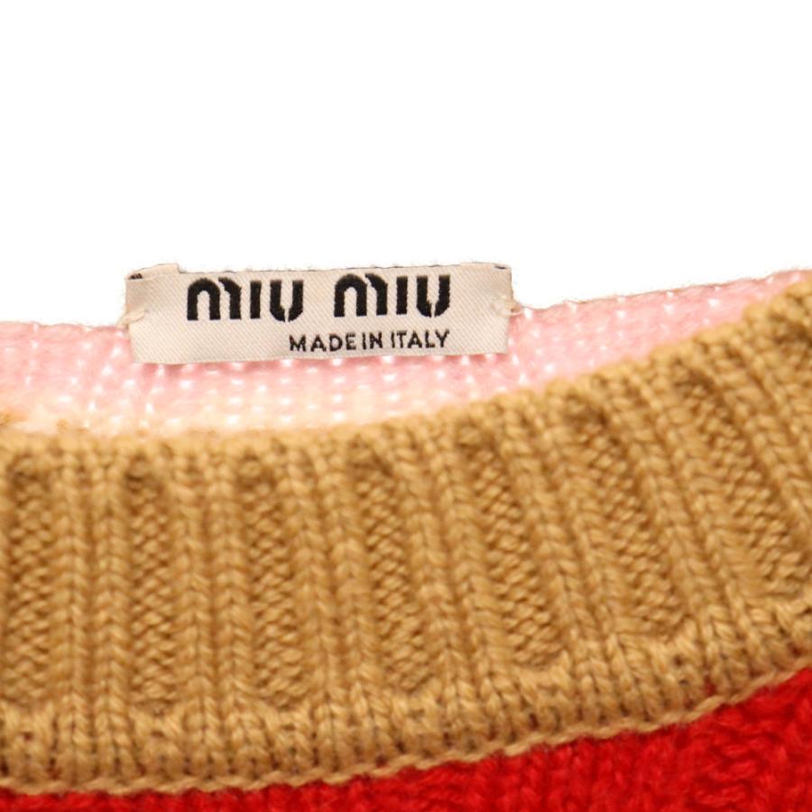 miumiu ミュウミュウ Cashmere Stripe Sweater MML547 10CX miumiu ミュウミュウ Cashmere Stripe Sweater MML547 10CX