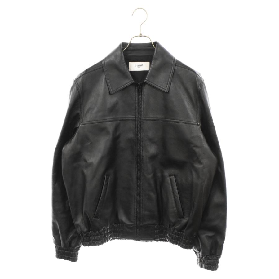 CELINE セリーヌ 22SS ラムスキン レザージャケット ブラック CELINE セリーヌ 22SS ラムスキン レザージャケット ブラック