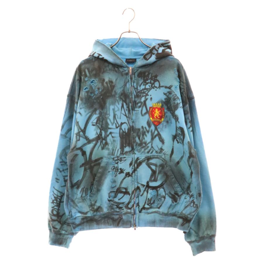 BALENCIAGA バレンシアガ 23SS MEDIUM FIT ZIP-UP HOODIE BALENCIAGA バレンシアガ 23SS MEDIUM FIT ZIP-UP HOODIE