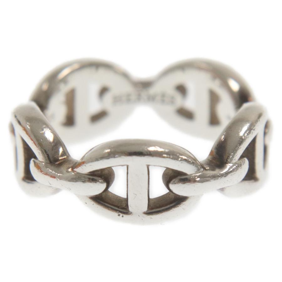 HERMES シルバー リング シェーヌダンクルPM シルバーアクセサリー　美品 HERMES（エルメス） アンシェネ シェーヌダンクルPM シルバー リング