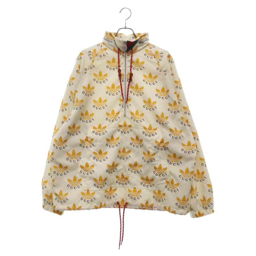 GUCCI グッチ × adidas トレフォイルロゴ プリント ジップアップ GUCCI グッチ × adidas トレフォイルロゴ プリント ジップアップ