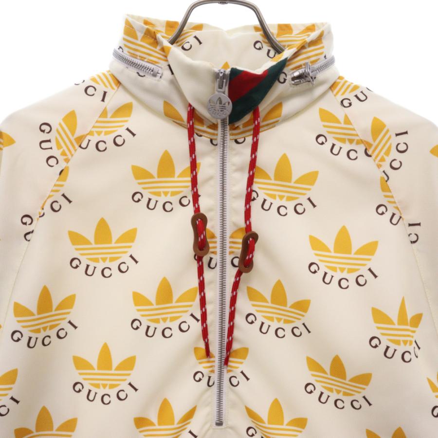 GUCCI グッチ × adidas トレフォイルロゴ プリント ジップアップ GUCCI グッチ × adidas トレフォイルロゴ プリント ジップアップ