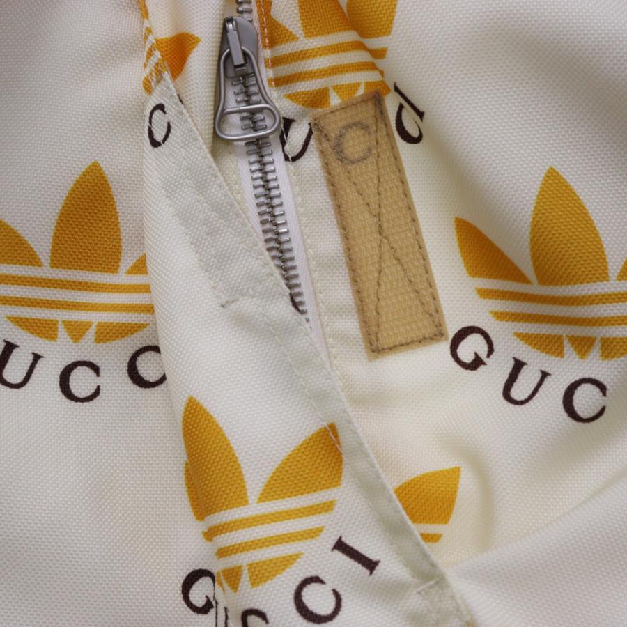 GUCCI グッチ × adidas トレフォイルロゴ プリント ジップアップ GUCCI グッチ × adidas トレフォイルロゴ プリント ジップアップ