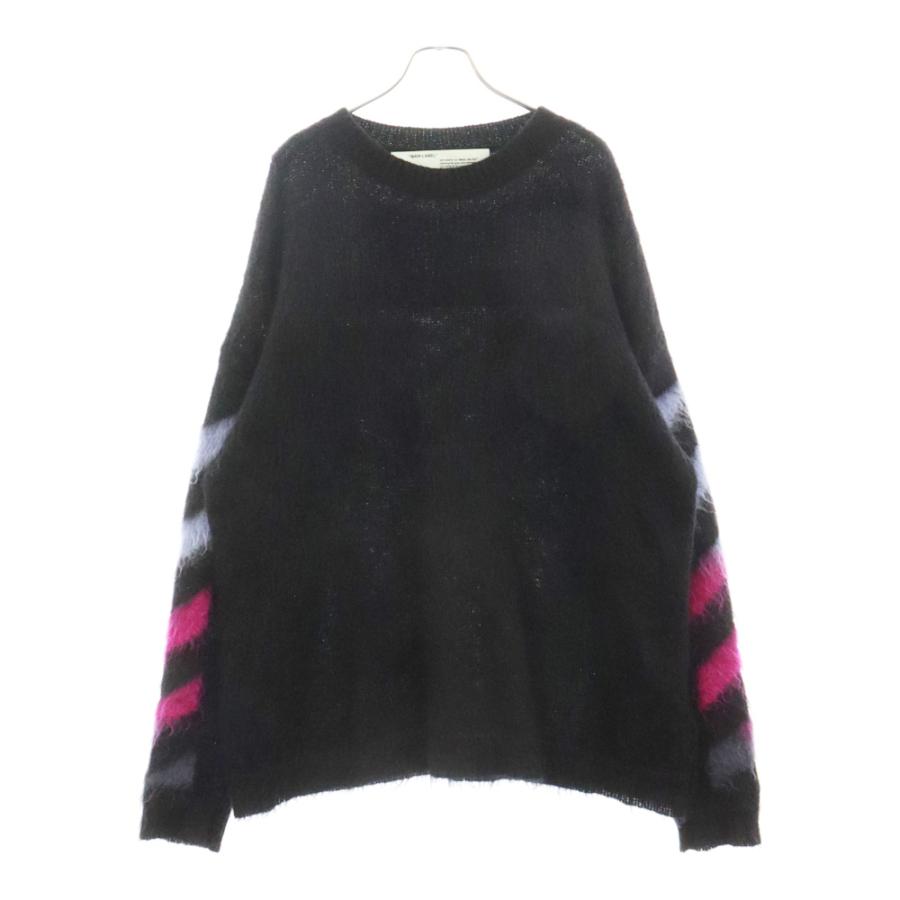 オフホワイト 18AW Brushed Mohair Knit ブラッシュドモヘア混 オフホワイト 18AW Brushed Mohair Knit ブラッシュドモヘア混