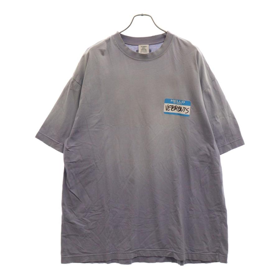 VETEMENTS ヴェトモン 23SS HELLO my name is Cotton T-shirt VETEMENTS ヴェトモン 23SS HELLO my name is Cotton T-shirt