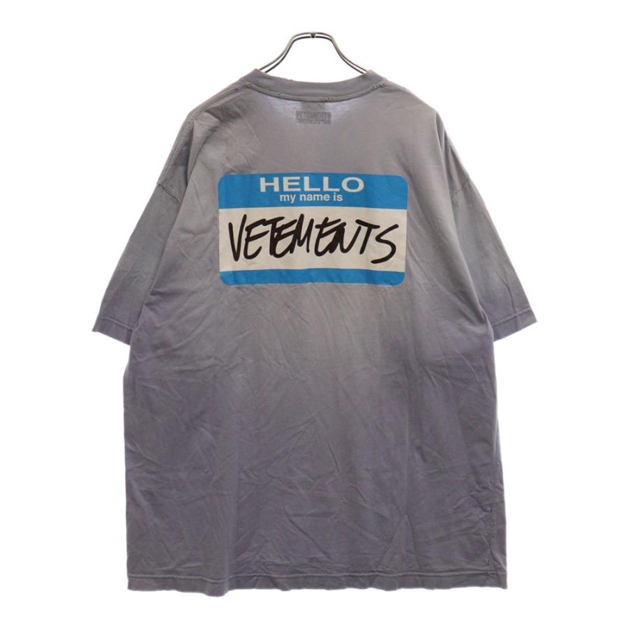 VETEMENTS ヴェトモン 23SS HELLO my name is Cotton T-shirt VETEMENTS ヴェトモン 23SS HELLO my name is Cotton T-shirt