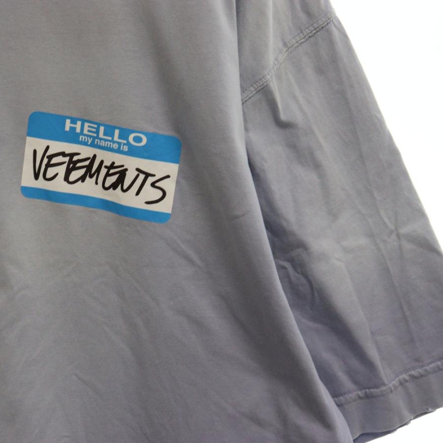 VETEMENTS ヴェトモン 23SS HELLO my name is Cotton T-shirt VETEMENTS ヴェトモン 23SS HELLO my name is Cotton T-shirt