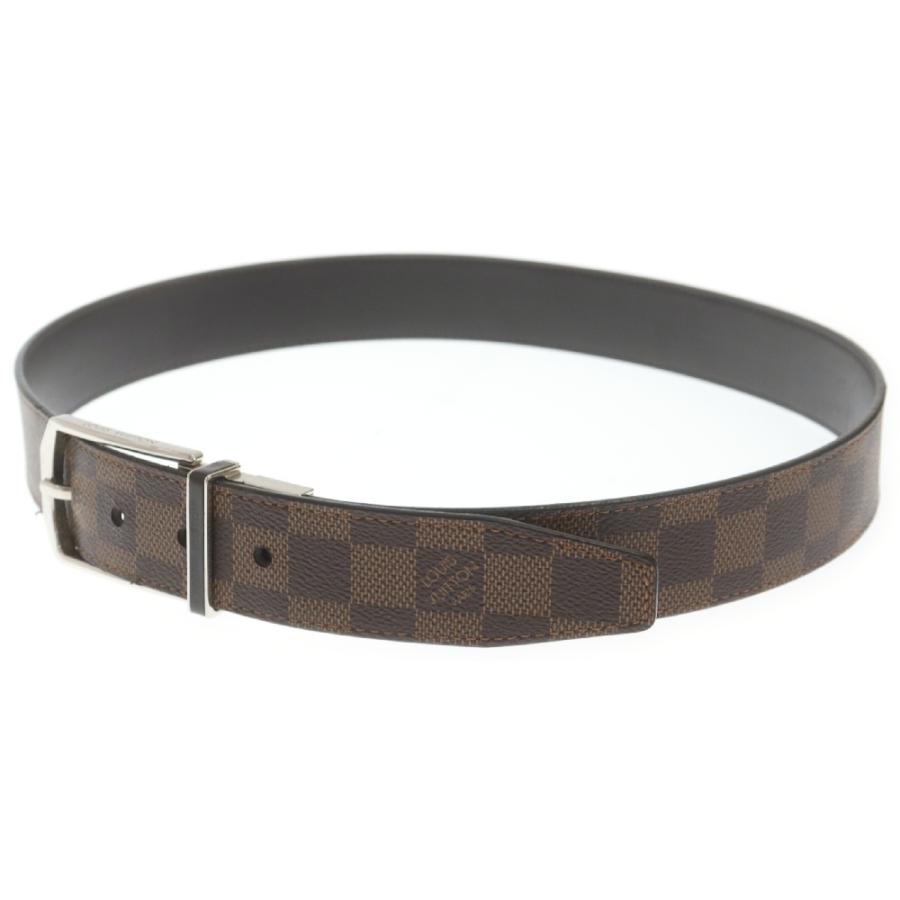 LOUIS VUITTON ルイヴィトン ダミエ柄 リバーシブル レザー ベルト