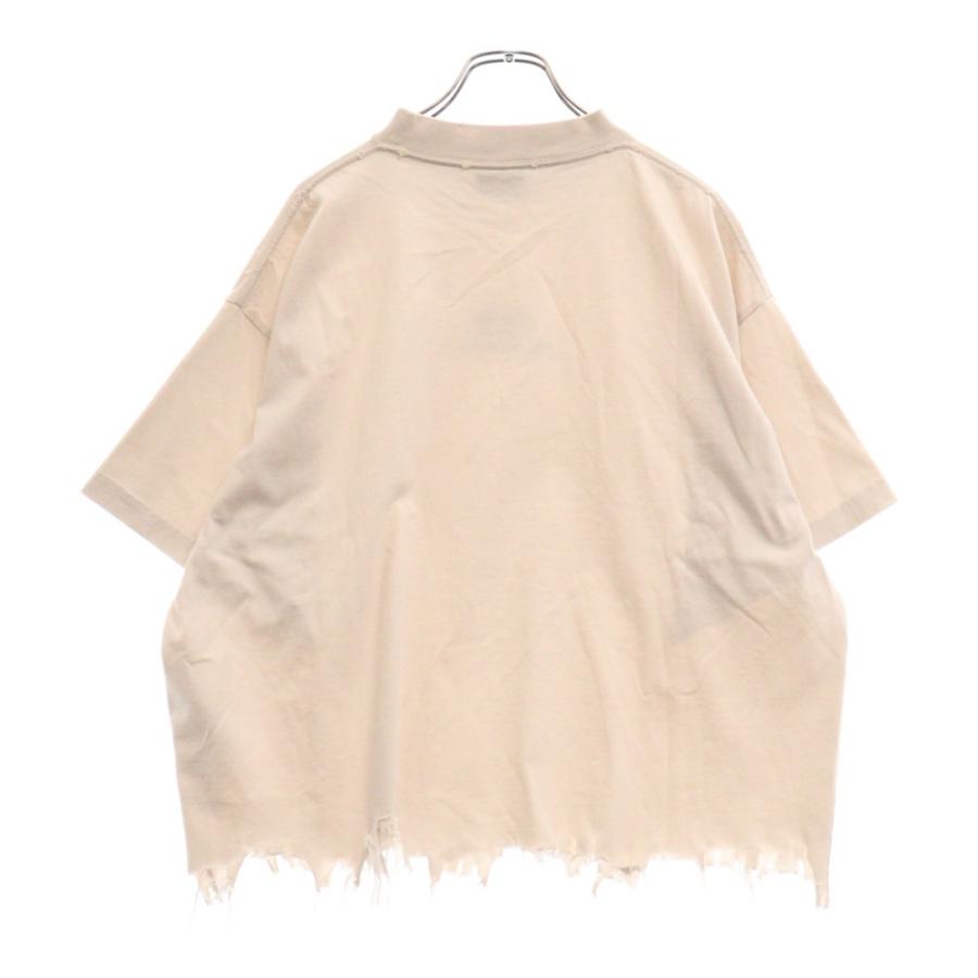 BALENCIAGA バレンシアガ 24SS ロゴ刺? デストロイ加工 半袖Tシャツ 
