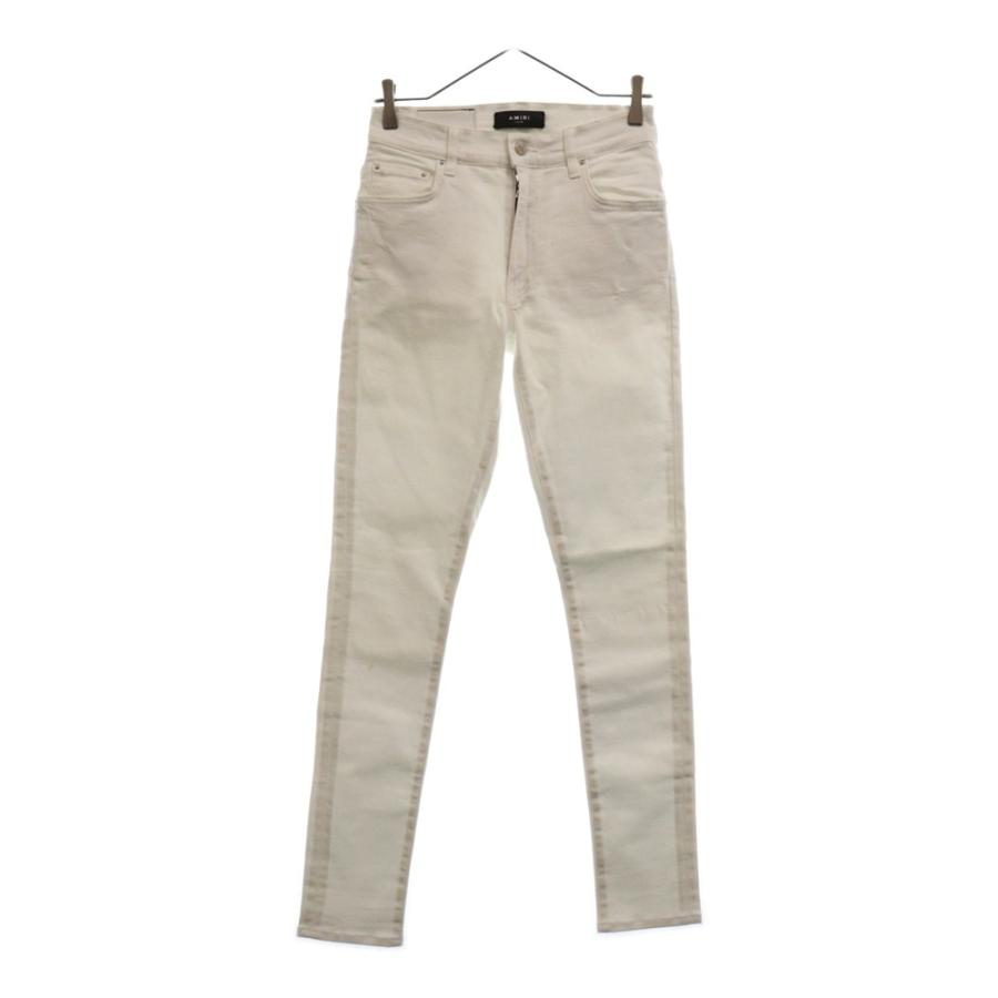 AMIRI ホワイト スキニーデニム AMIRI (アミリ) Sideline Crush Skinny 
