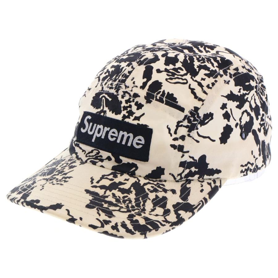 Supreme 刺繍キャップ ホワイト/ブラック Supreme（シュプリーム） 03SS Floral Camp Cap フローラル キャンプ