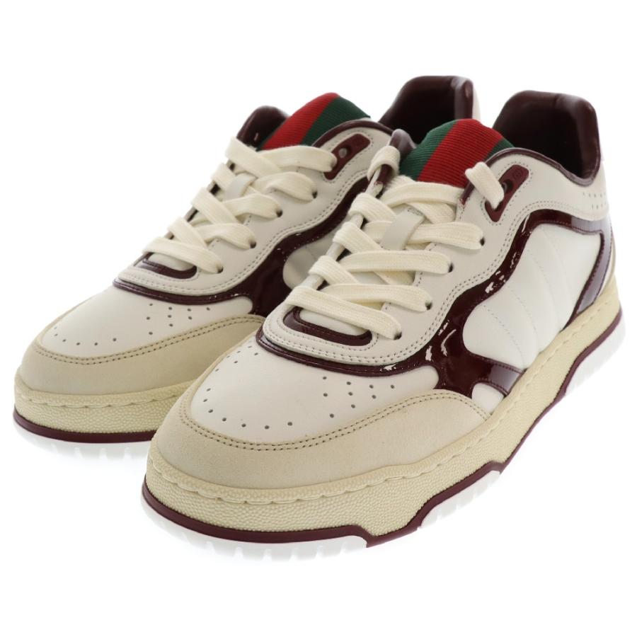GUCCI グッチ 24AW リウェブ ヒールロゴ ローカットレザー GUCCI グッチ 24AW リウェブ ヒールロゴ ローカットレザー
