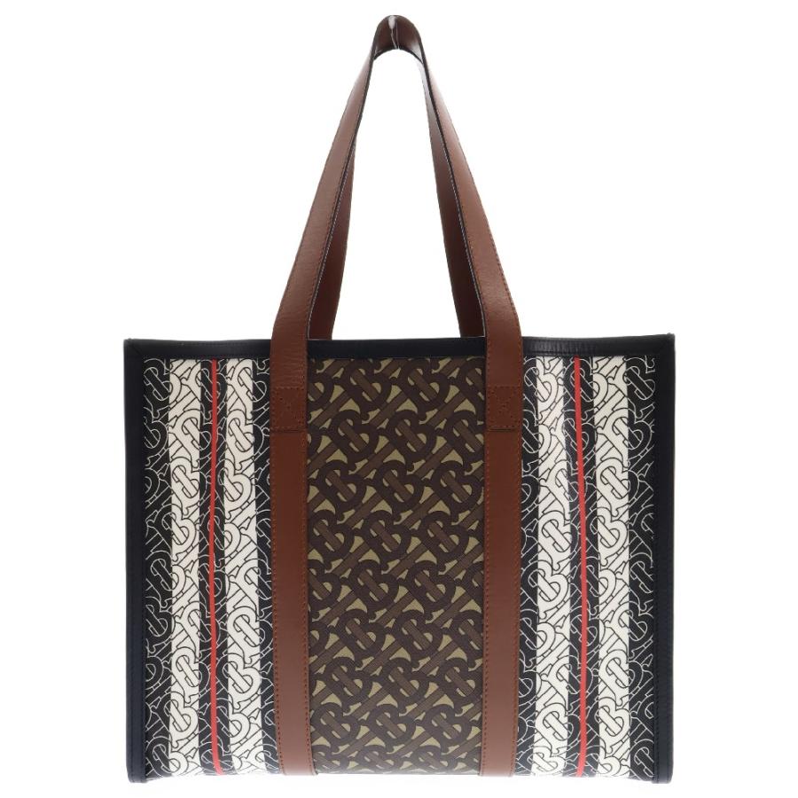 Burberry マルチカラートートバッグ BURBERRY（バーバリー） モノグラムストライプレザートートバッグ