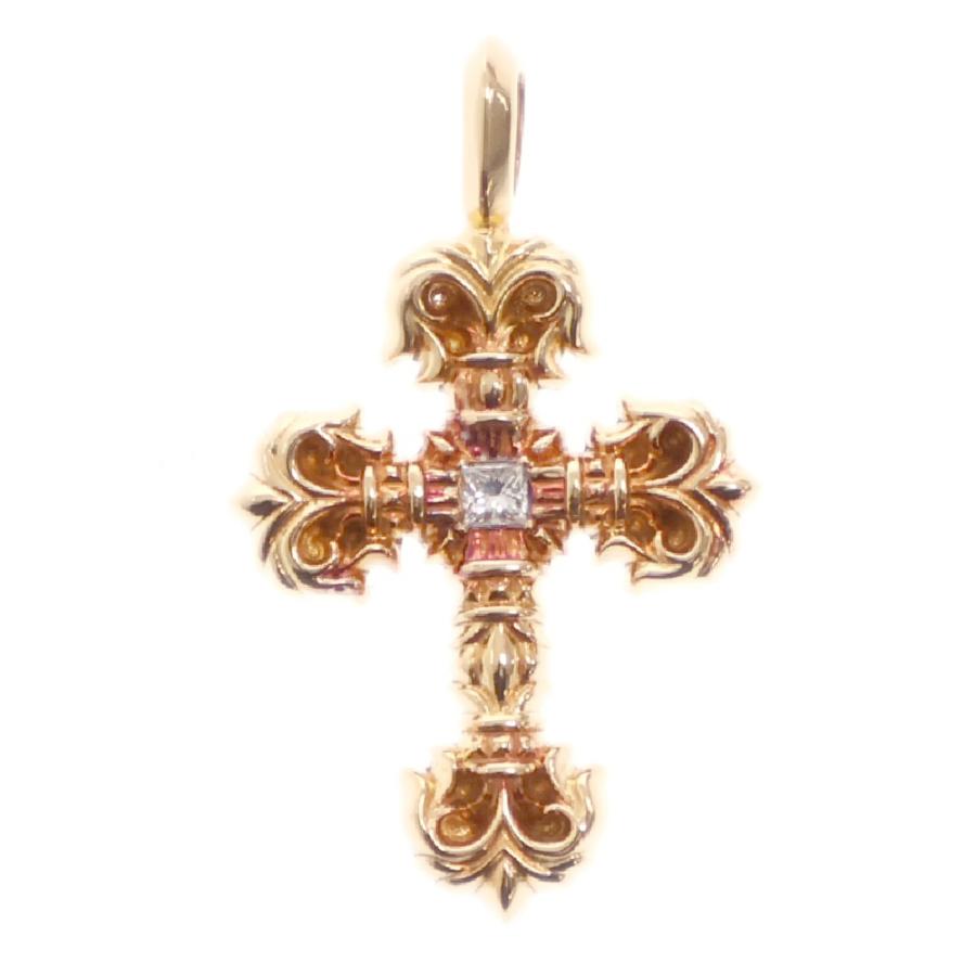 CHROME HEARTS クロムハーツ 22K CHARM FILIGREE TINY 1DIA CHROME HEARTS クロムハーツ 22K CHARM FILIGREE TINY 1DIA