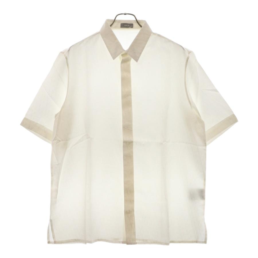 DIOR ディオール 21SS オブリークジャガード シルク混半袖シャツ 