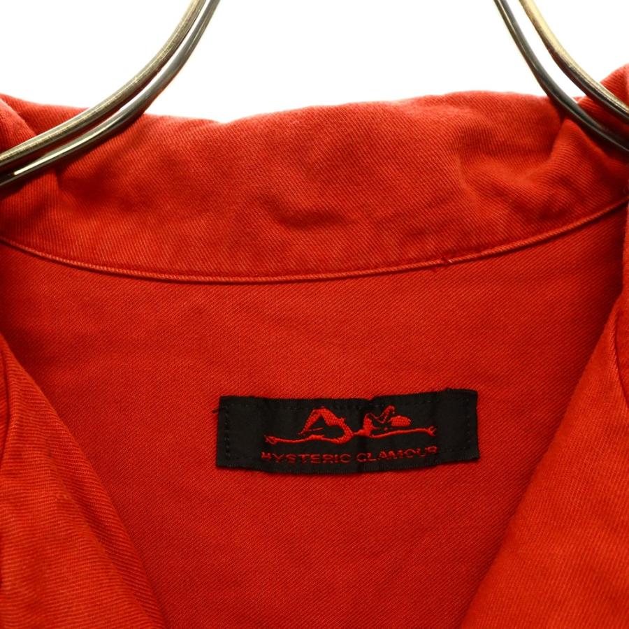 HYSTERIC GLAMOUR 半袖ボーリングシャツ 赤 HYSTERIC GLAMOUR 半袖ボーリングシャツ 赤