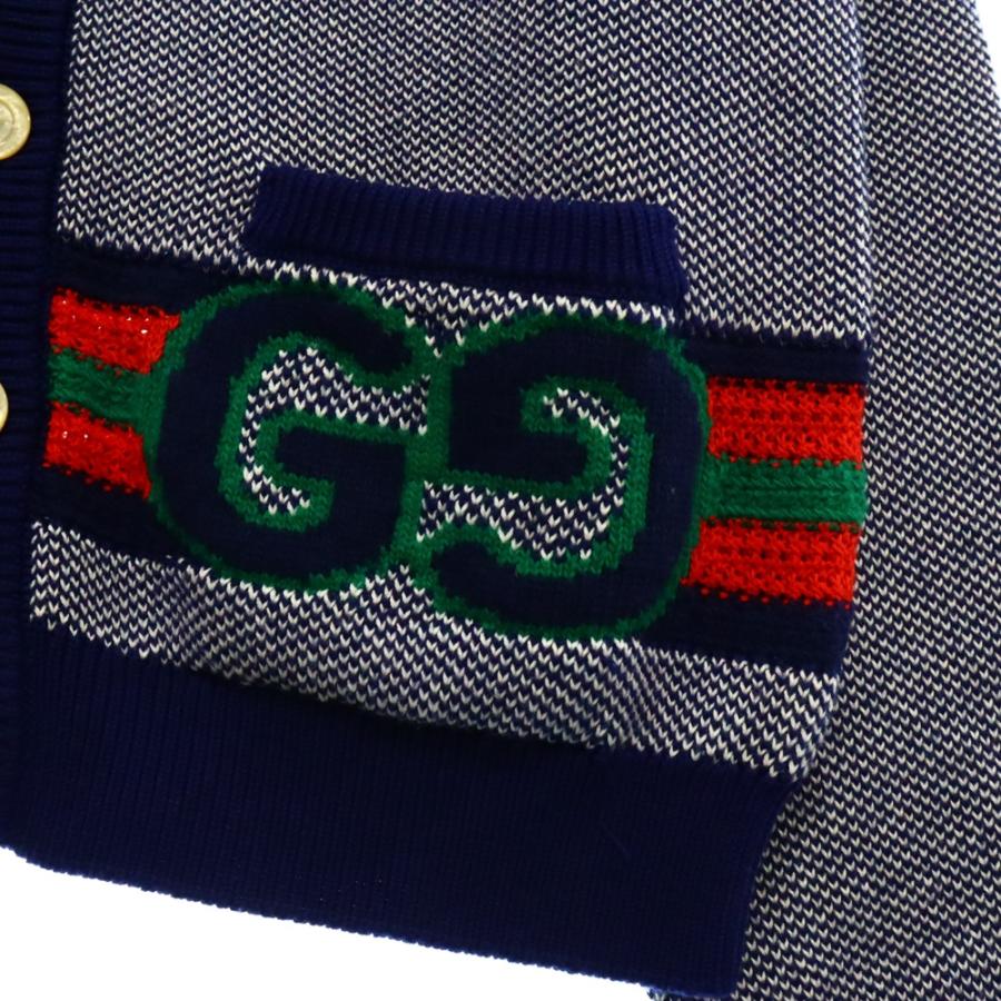 GUCCI（グッチ） GG刺繍 カーディガン740363 XKC4D ネイビー : BRING