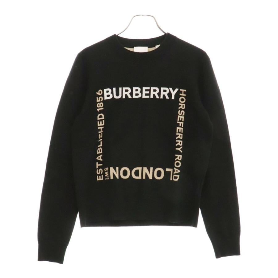 BURBERRY バーバリー Horseferry Square Wool Blend Jacquard Sweater