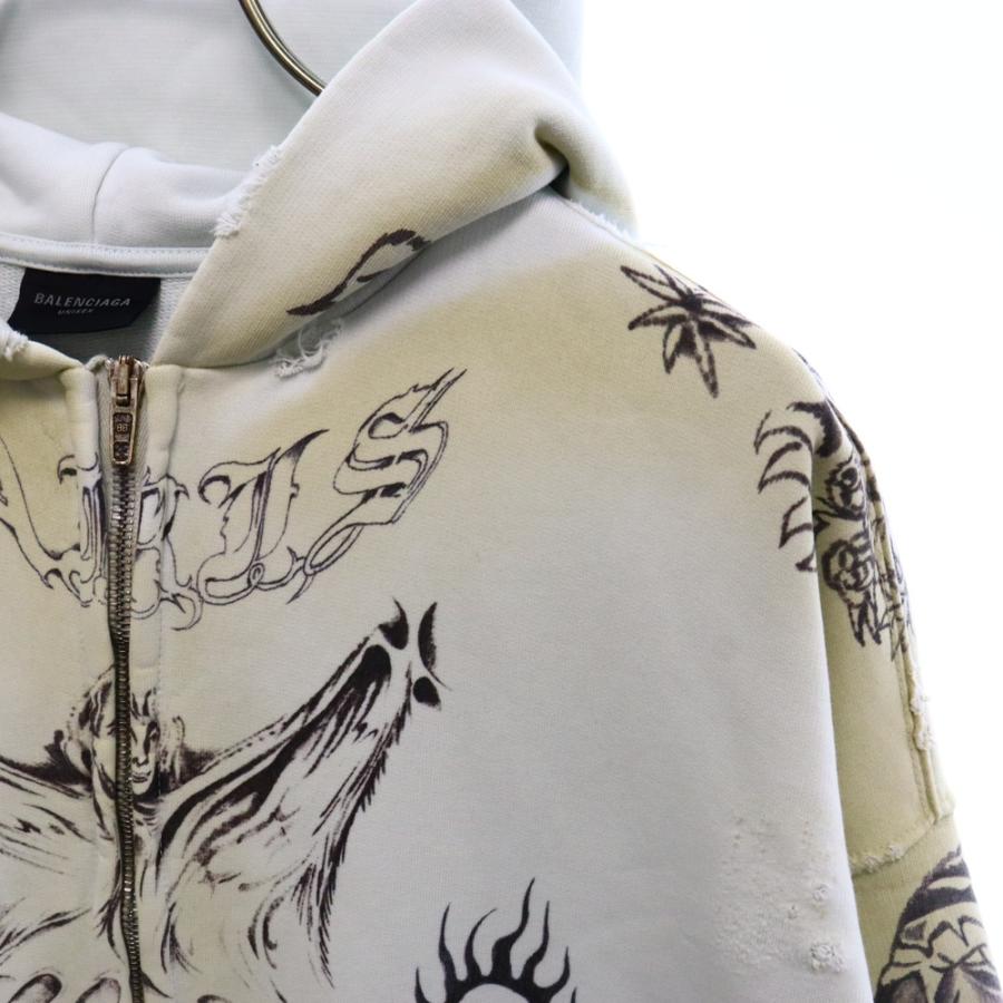 BALENCIAGA バレンシアガ 24SS Graffiti Zip Up Hoodie BALENCIAGA バレンシアガ 24SS Graffiti Zip Up Hoodie