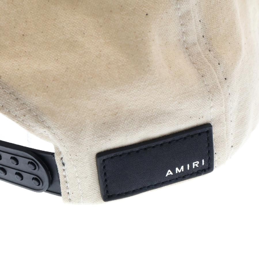 AMIRI アミリ フロントロゴ刺繍 ベースボールキャップ 帽子 ブラック 