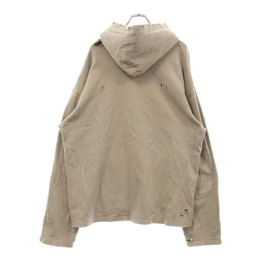 BALENCIAGA バレンシアガ 21AW ピクセルロゴ ダメージ加工 プル BALENCIAGA バレンシアガ 21AW ピクセルロゴ ダメージ加工 プル